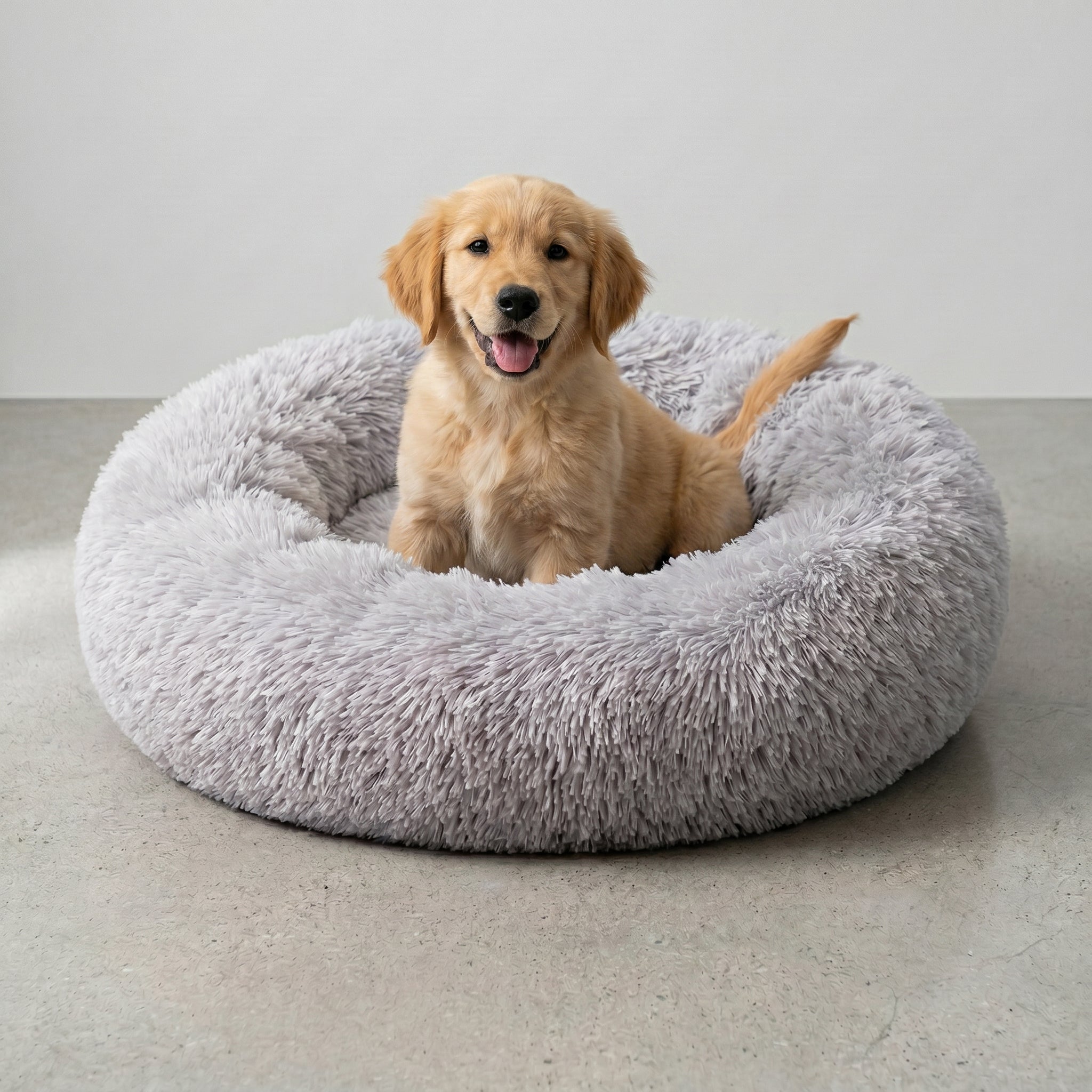 Panier Rond Moelleux pour Chien – Nuvia
